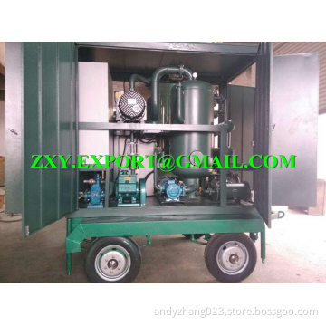 Mobile Type Trailer Mounted Vacuuum Transformer Oil Filtration and Regeneration Plant